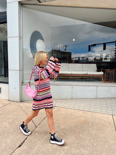 Sunset Boulevard Dress// Pink